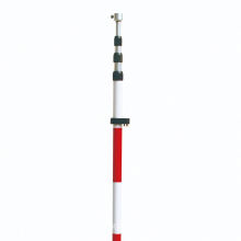 telescopic aluminum prism pole 5m prism pole